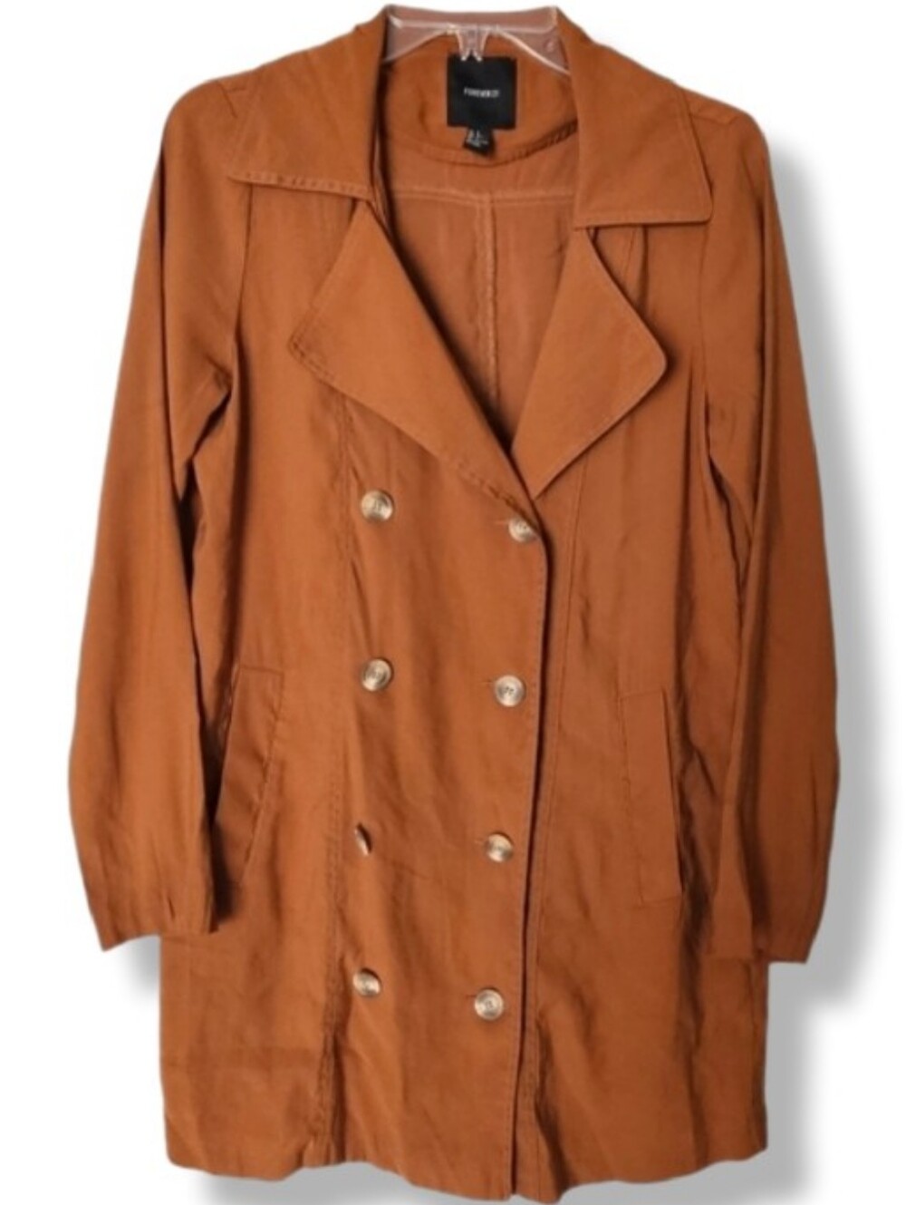 Long Sleeve Double Breasted Shacket Fall Autumn Size Small Forever 21 Workwear